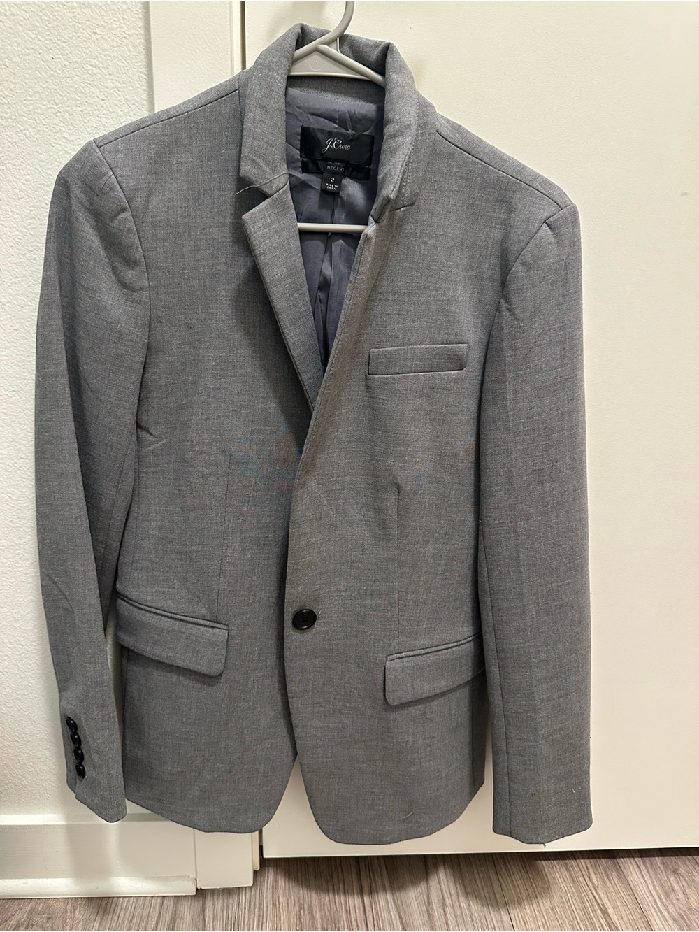 J. Crew Gray Regent Blazer